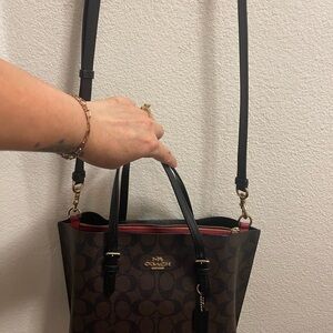 Coach Black and Brown Crossbody Bag
